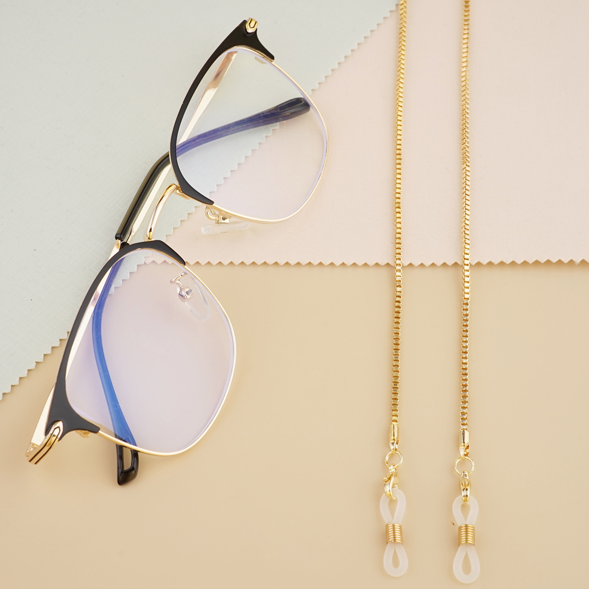 Picture of Sunglasses Accessories Hanging Chain Metal Presbyographic Sunglasses Glasses Chain Lanyard Glasses Rope Chain Venetian Glasses Chain