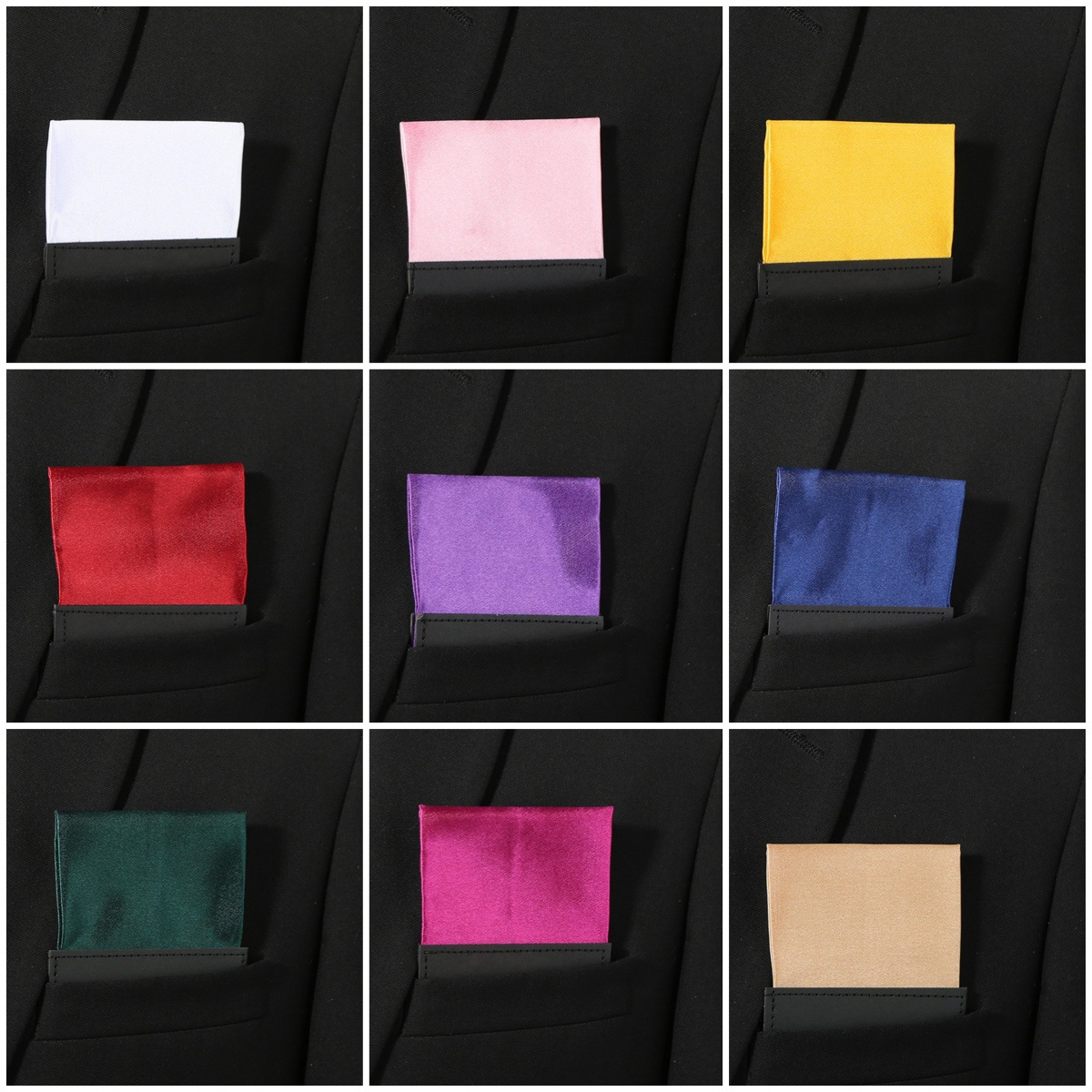 Men's Suit Pocket Square Men's Shirt Handkerchief Formal Chest Scarf Silk Scarf Chest Scarf Manufacturer Wholesale