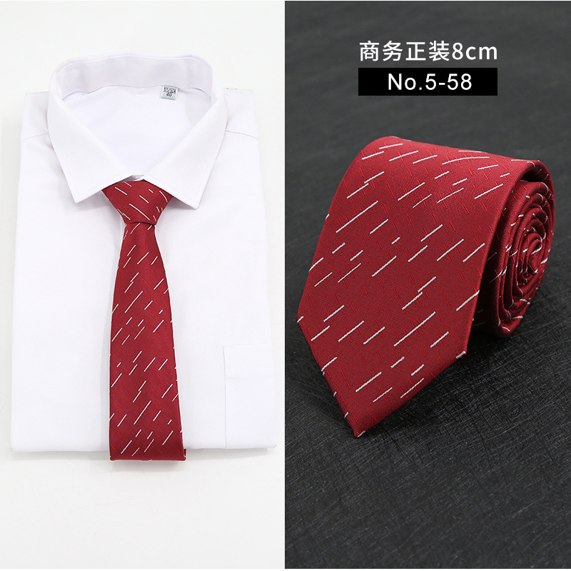 Picture of New Style Tie Men's Formal Business Casual Simple Style Solid Color Striped Arrow-Shaped Tie Manufacturer Ready Stock Wholesale