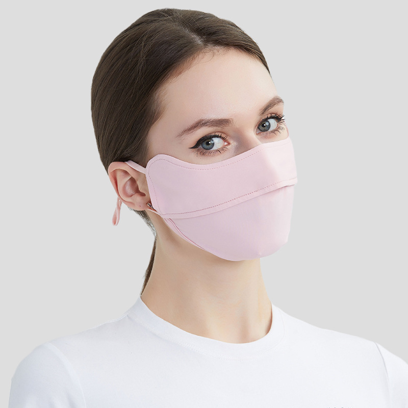 Picture of New 5D cartilage support three-dimensional sunscreen mask anti-ultraviolet breathable ice silk cool sense sunshade outdoor
