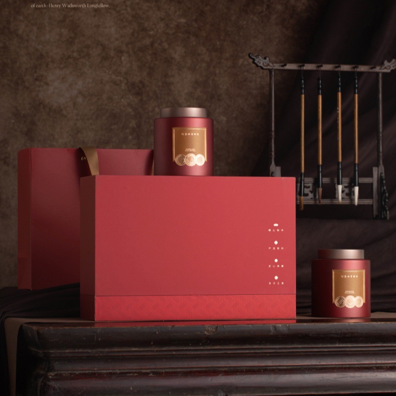 New High-Quality Classy Black Tea Dahongpao Rock Tea Cinnamon Classy Tea Custom Gift Packaging Empty Box