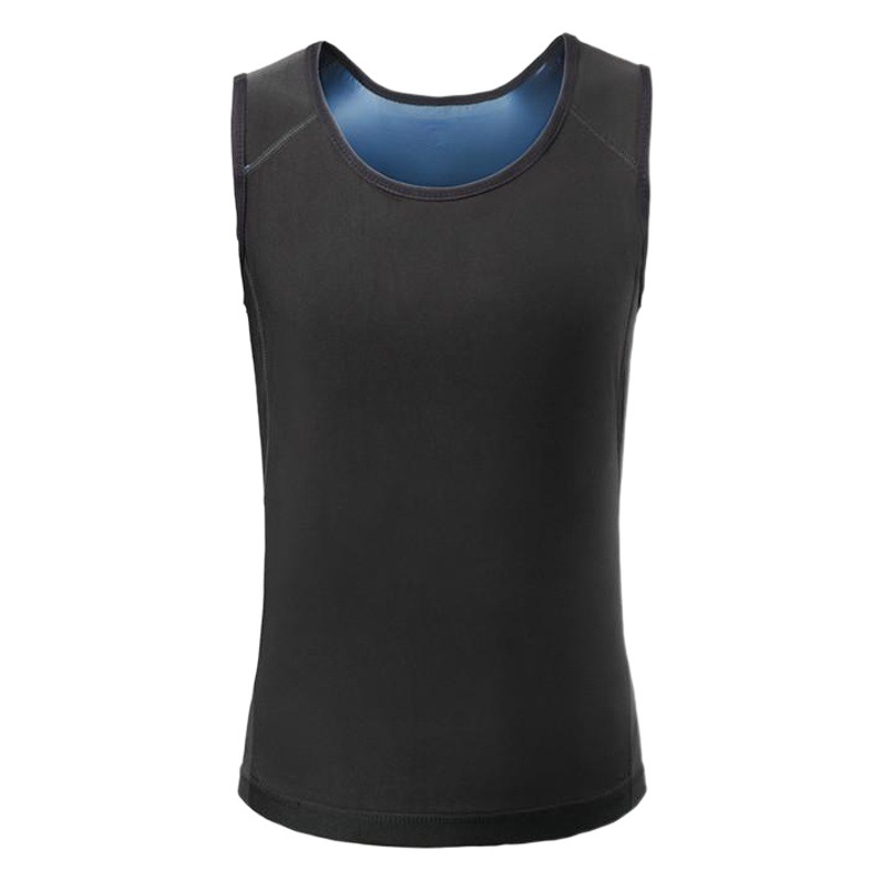 Amazon Men's Sports Body Tunic Vest European and American Sauna Sweating Fitness Body Shaper Cross-border Sweaty Abdominal Clothing