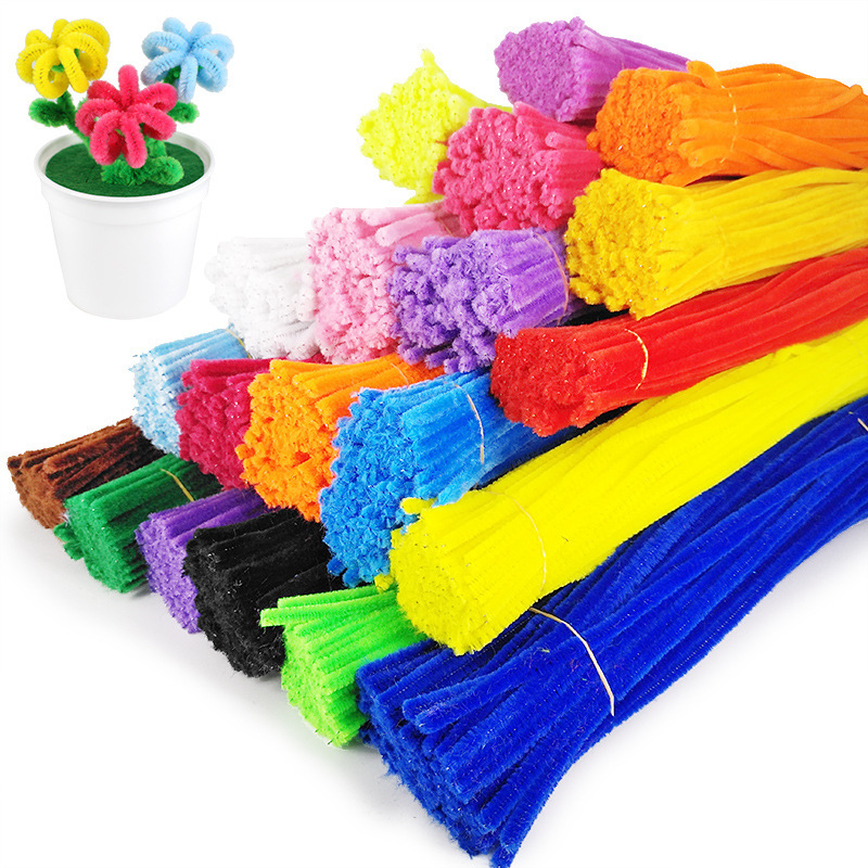 Picture of Children's puzzle twist bar environmental protection color wool wool root plush DIY kindergarten handmade beautiful Labor materials