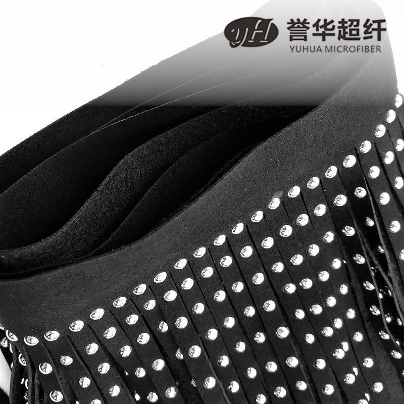 Picture of Clothing, bags, shoes, Microfiber leather, cut tassels, product effect display, support customization and hot drilling processing