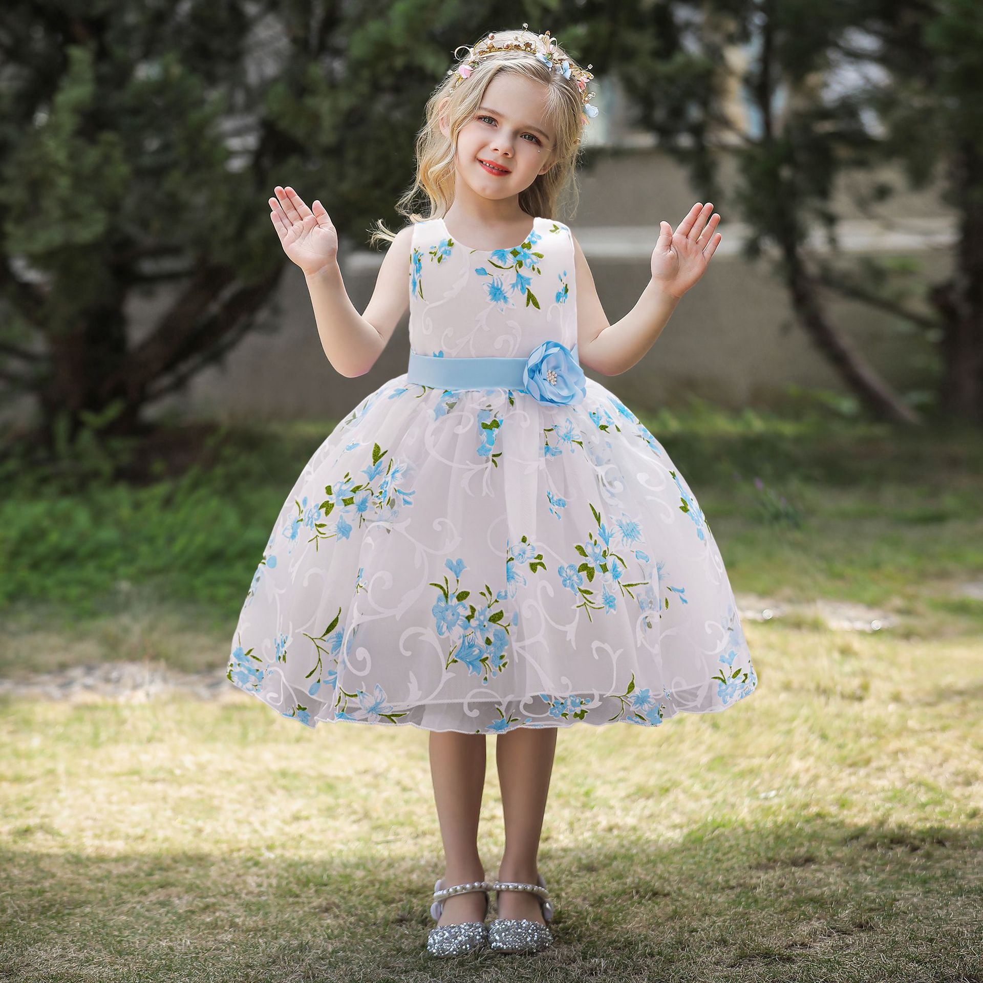 Children's Evening Dress Show Dress Flower Girl's Wedding Dress Princess Dress Girl's Embroidered Big Girl's dress Dres