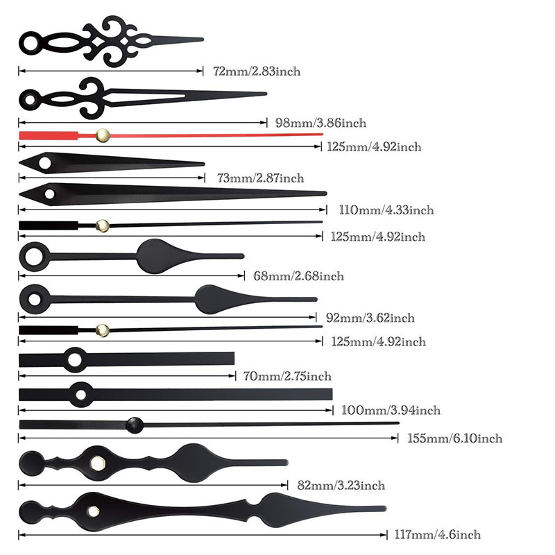 Picture of Cross-border hot selling DIY clock movement mute wall clock accessories clock Wall watch core mechanism 2 Movement +5 sets of clock needle