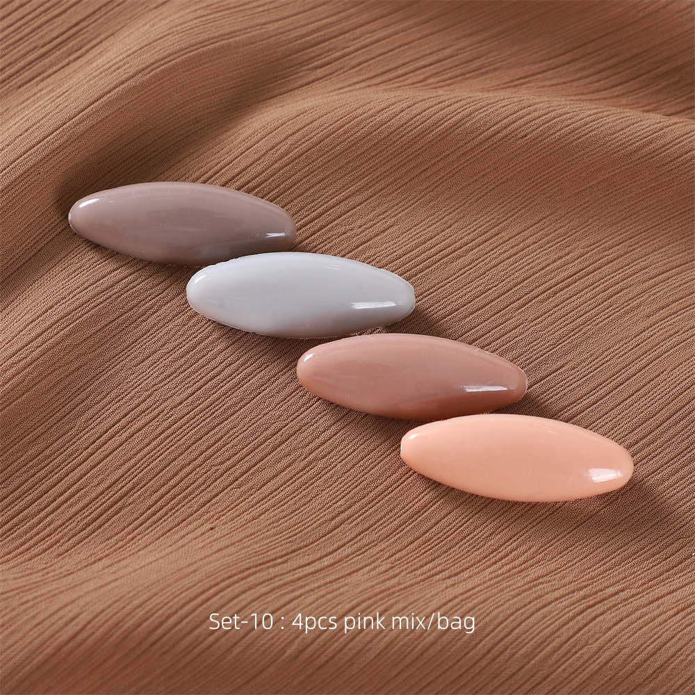 Picture of Cross-Border Plastic Color Safety Pin Hijab Pin Silk Scarf Clip Neck Clip Scarf Buckle Anti-Exposure Pin Drop Shipping
