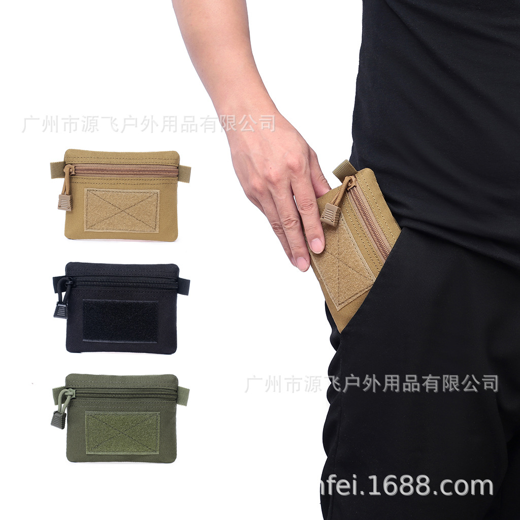 Picture of 1000D Outdoor Tactical Wallet EDC Gadget Organizer Waist Bag Card Holder ID Bag Clutch Coin Purse