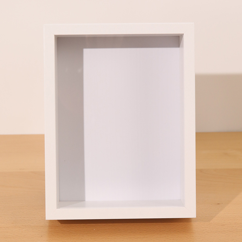 Picture of Hollow Three-Dimensional Photo Frame 6inch Photo Frame Wholesale Wooden Picture Frame Handmade DIY Dried Flower Photo Frame A4 Wall Hanging Photo Frame Table