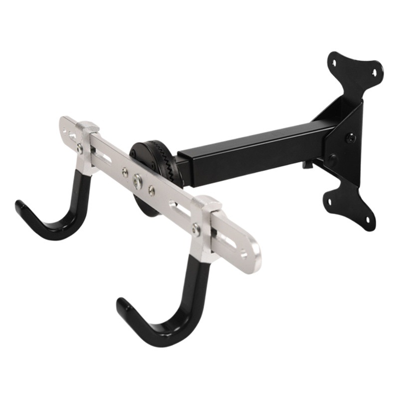 Bicycle wall hook mountain bike folding double hook display rack adjustable indoor bicycle wall rack