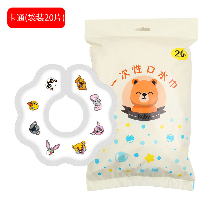 Picture of Disposable saliva towel baby baby newborn small bib scarf wash-free waterproof Disposable bib bib