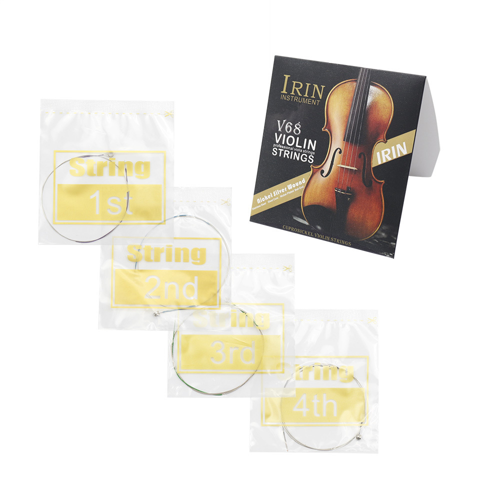 Picture of IRIN violin strings stainless steel wire violin strings set of 4 independent packaging professional violin strings set