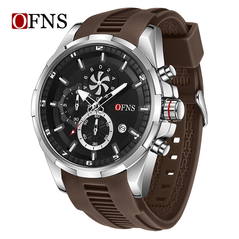 Picture of O'Fani's Men's Quartz Watch Small Three-Pin Chronograph Quartz Men's Watch Calendar Multifunctional Waterproof Wrist Watch