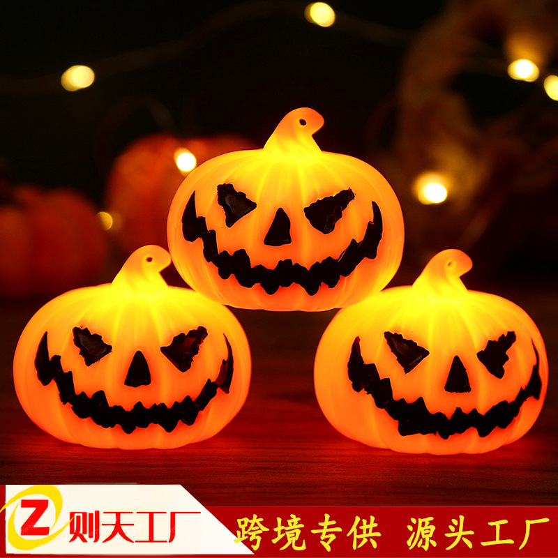 New Halloween LED pumpkin lights ghost festival atmosphere decoration lights Easter bar layout haunted house pendant