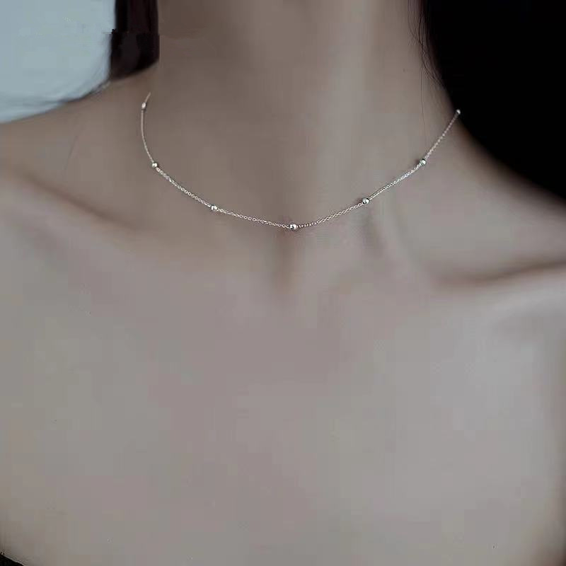 Picture of Spring new fairy pearl necklace female niche design sense eight Awn star clavicle chain Cold Wind necklace pendant
