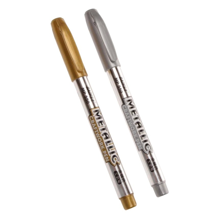 Baoke Metallic Craft Pen MP550 Signature Pen Gold Silver Marker Large Capacity Single Head Paint Pen Wholesale