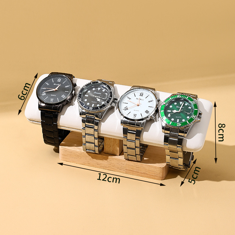 Picture of Jewelry Display Rack Walnut Retro Single-Layer Bracelet Rack Jewelry Store Bracelet Bracelet Display Storage Rack Prop Holder