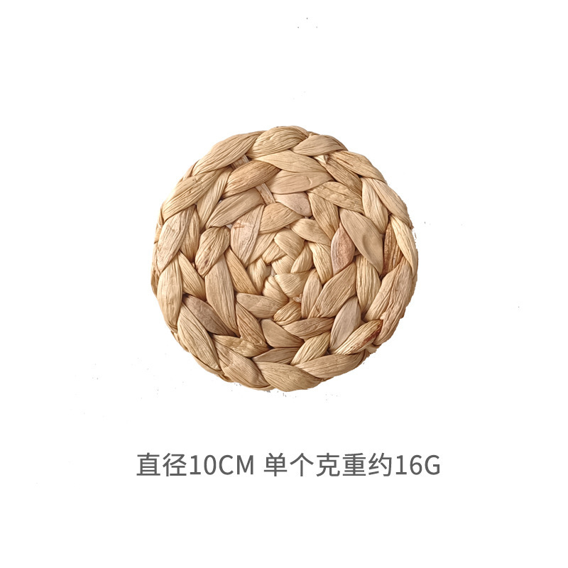 Picture of Bohemian style straw wall decoration living room background wall decoration ethnic round hanging decoration sofa bedside hanging decoration