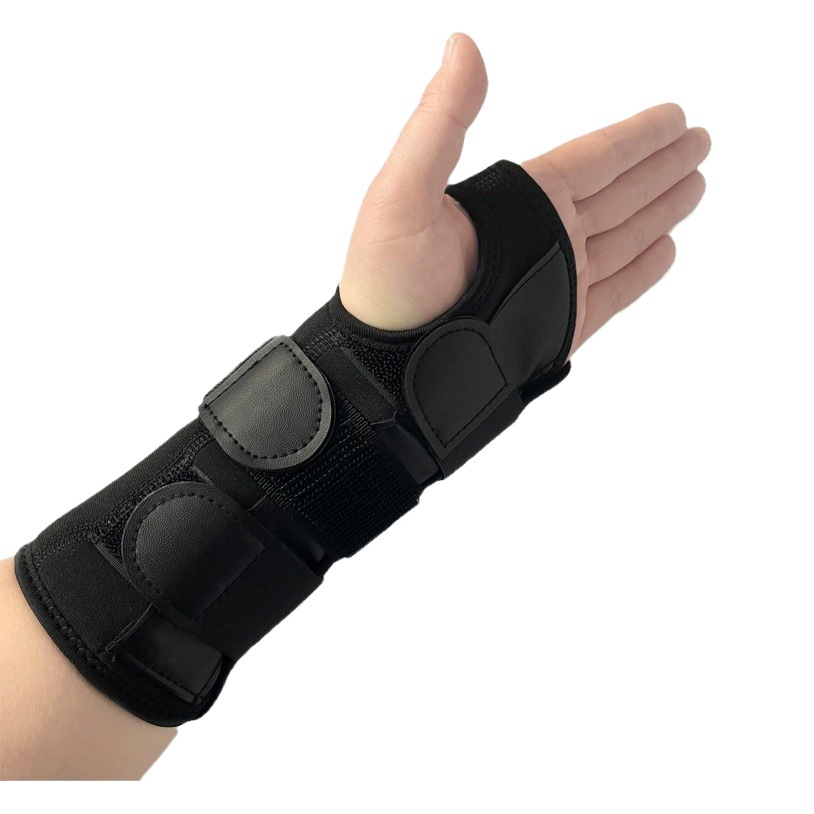Factory direct outdoor sports support steel plate Palm guard fixed pressure fitness removable adjustable wrist guard