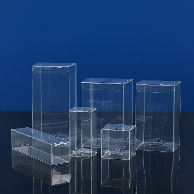 Transparent Pvc Box Pp Plastic Gift Box Pet Foldable Plastic Box Doll Display Packaging Box Color Printing Storage and Organization