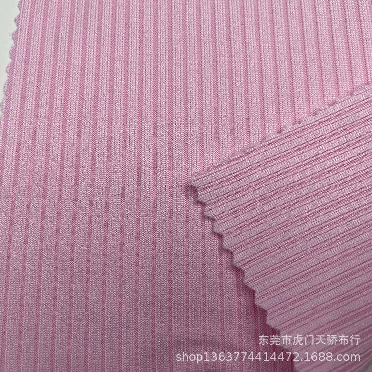 Spot supply new knitted polyester rib pit 300g polyester French rib casual clothing pit