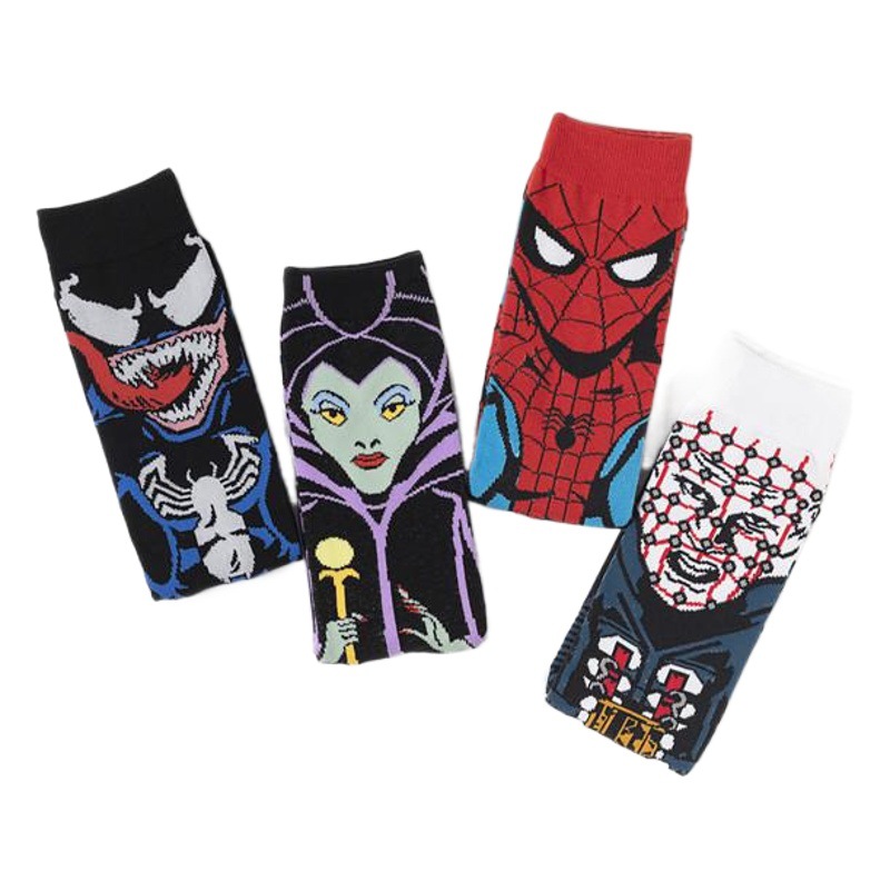 Men's Manufacturer Venom Socks Trendy Mid-Calf Socks for Men and Women Cotton Socks Autumn and Winter Anime Movie Socks Trendy Anime Socks