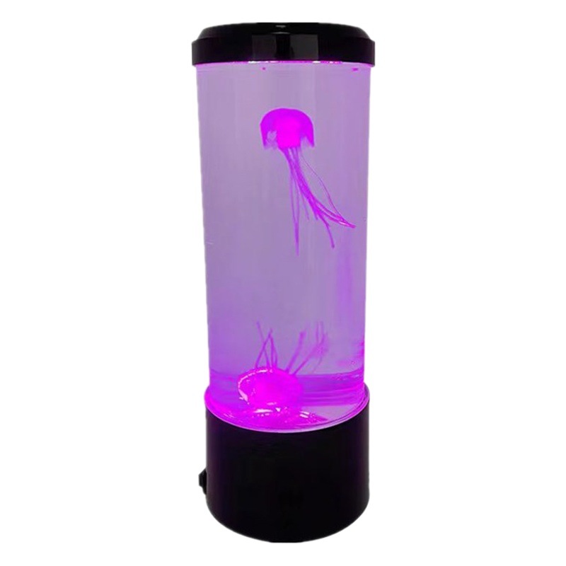 Cross-border jellyfish table lamp LED colorful color changing atmosphere night light Mini Aquarium simulation jellyfish decorative lamps