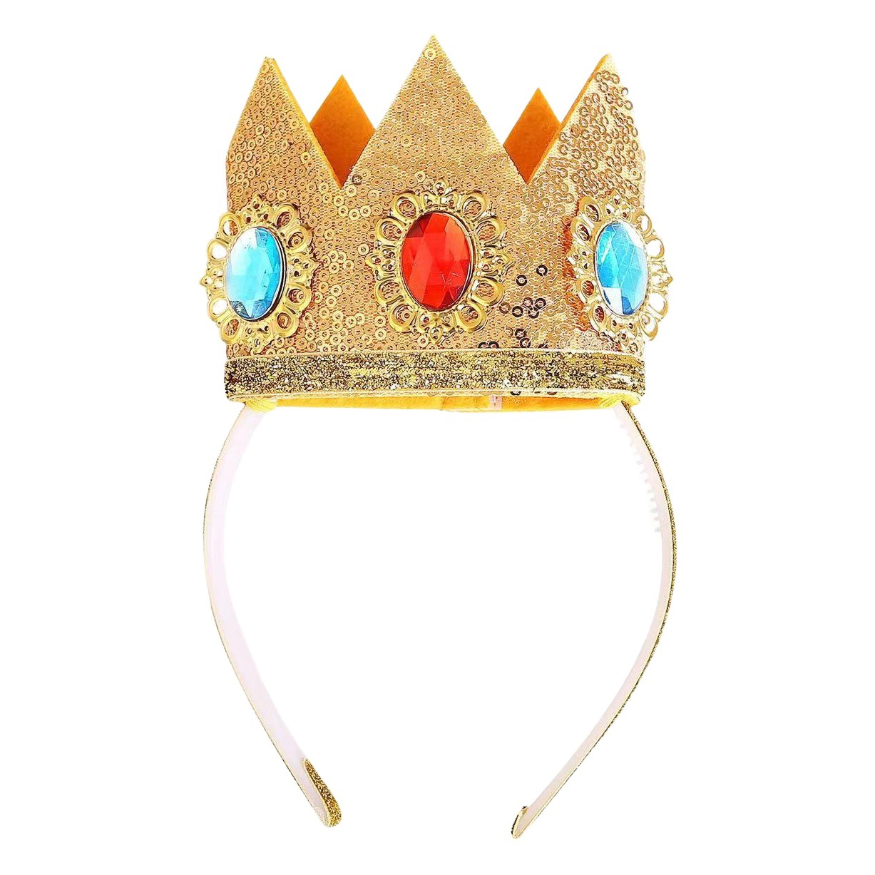 Halloween Children's super Mary cosplay Princess bi Ji Crown magic wand necklace earrings headdress hair clothing