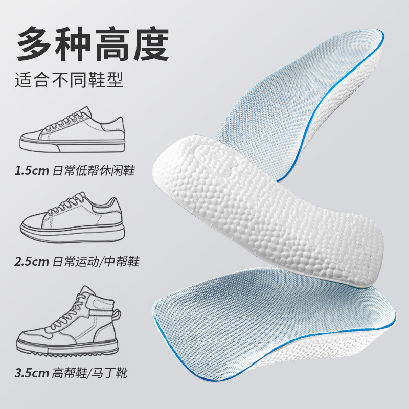 Picture of Arch Support Inner Heightening Insole Artifact for Men and Women Invisible Soft Sole Breathable Sports Shock Absorption Non-Tiring Feet Half Pad Summer