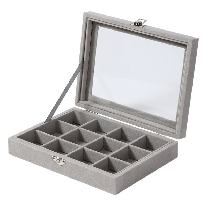 Moisture-proof Finishing Jewelry Box Internet Popular Large Capacity Earrings Storage Jewelry Box Household Dust-proof Necklace Jewelry Storage Box