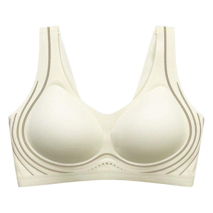 3D Seamless Support Bra with Lift, Wireless Sports Yoga Tank Top Style Bra Wholesale with Chest Pads for Lift and Gathering