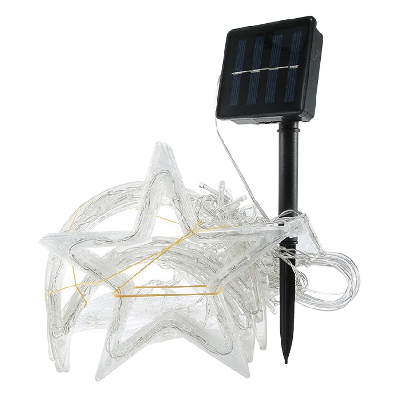 led Solar Star Light String Star Moon Curtain Outdoor Camping Light Atmosphere Light Colorful Light Decoration Small String Light