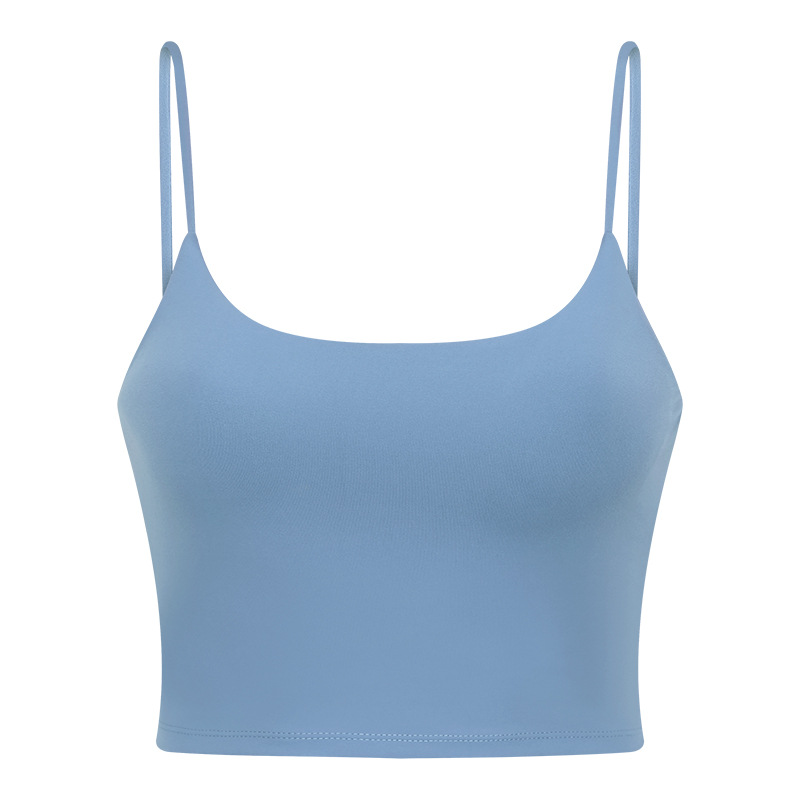 Picture of New Yoga Top Women's Sports Underwear with Chest Pad Thin Belt Beauty Back Fitness Vest Sling Yoga Clothing C5238