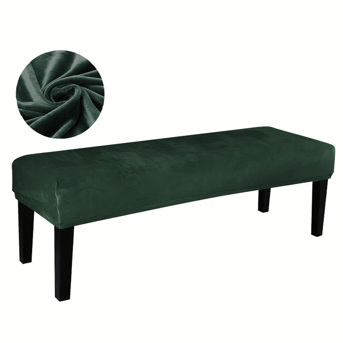 Picture of Cross-border silver fox velvet long stool cover with rope elastic all-inclusive stool cover dust-proof cross-border bench chair cover manufacturers wholesale