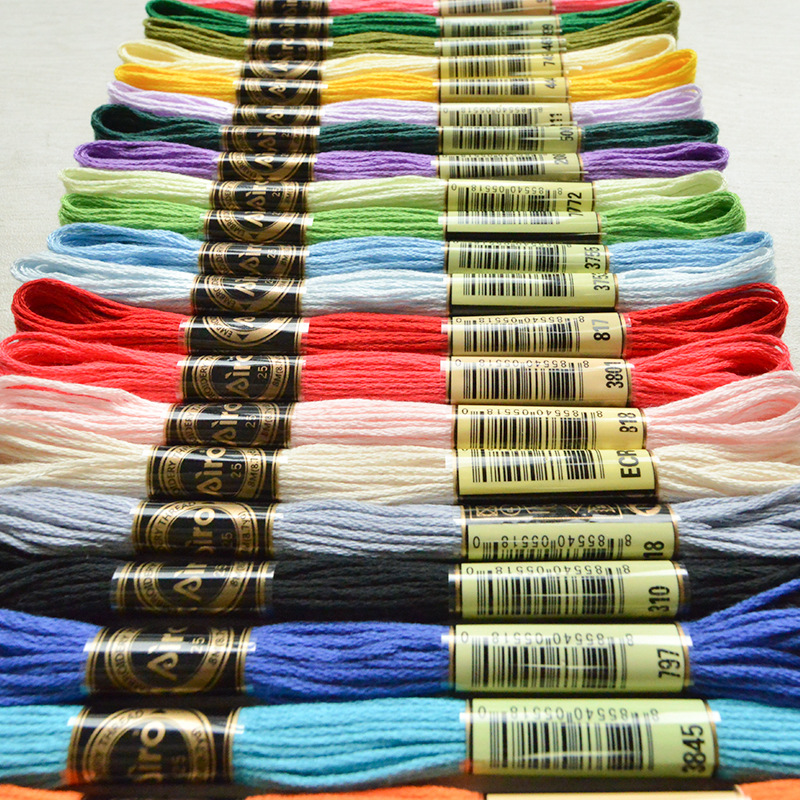 Picture of Manufacturer Wholesale Cross Stitch Thread Dmc Color Series 8.482m Color Polyester Embroider Thread Embroider Thread Accessories Handmade Wholesale