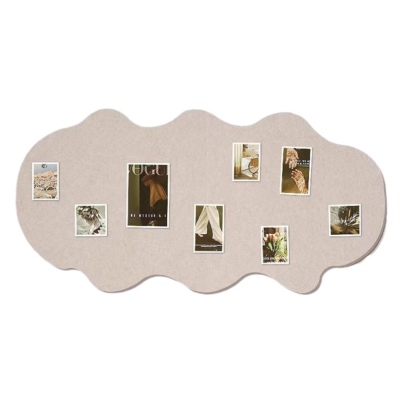 Special-shaped cloud felt board wool felt wall sticker photo wall background board decoration creative cork board wool sticky board culture