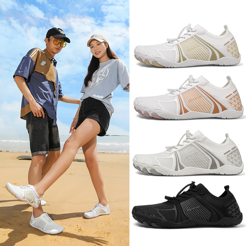 Cross-Border New Outdoor River Tracing Shoes for Couples, Yoga Fitness Shoes, Quick-Drying Beach Wading Shoes, Hiking and Mountaineering Five-Finger Shoes