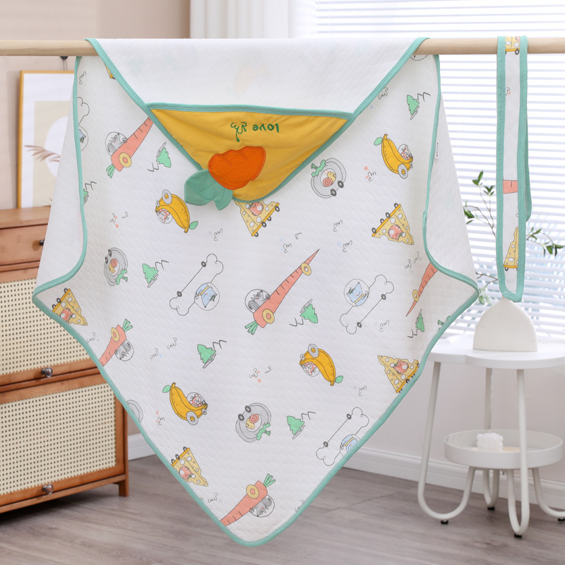 Picture of Baby Blanket Pure Cotton Type a Soft Breathable Delivery Room Newborn Swaddle Four-Season Universal Baby Blanket Anti-Jump