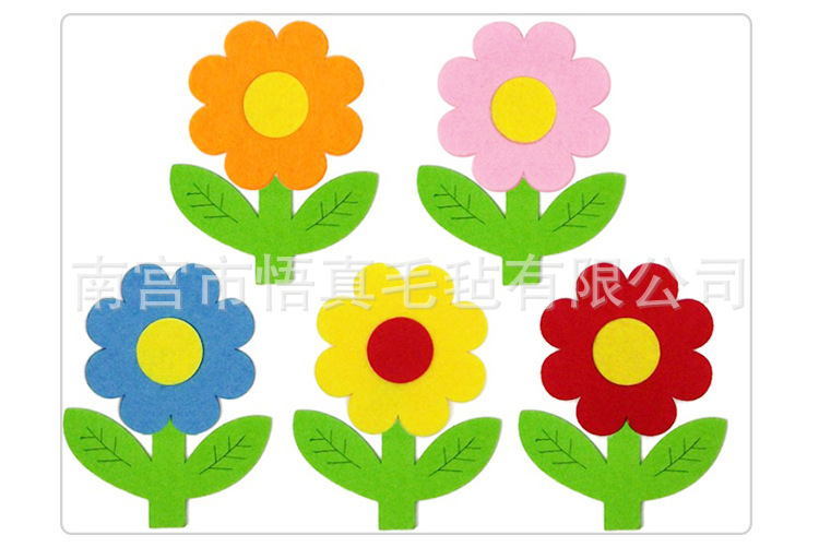 Cartoon felt kindergarten decorations non-woven wall stickers classroom wall layout blackboard stickers can be customized felt