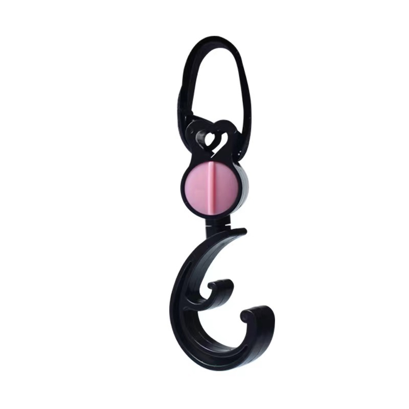 Picture of Stroller Hook Baby Stroller Velcro Hook 360 Degree Rotation Convenient Baby Stroller Hook Accessories
