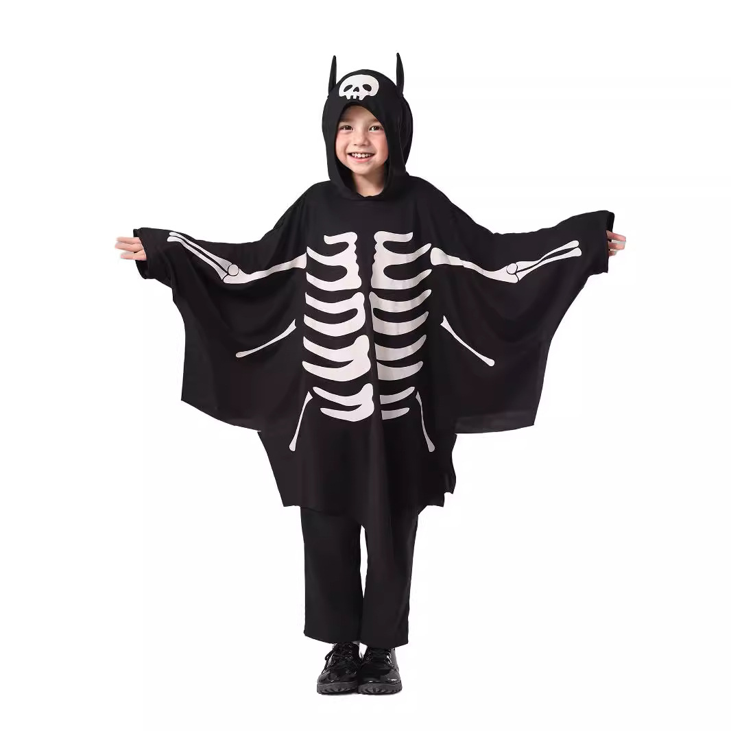 Picture of Cross-Border New Halloween Costume Kidsren's Luminous Ghost Bat Cloak Cloak Holiday Party Performance Cos Clothing