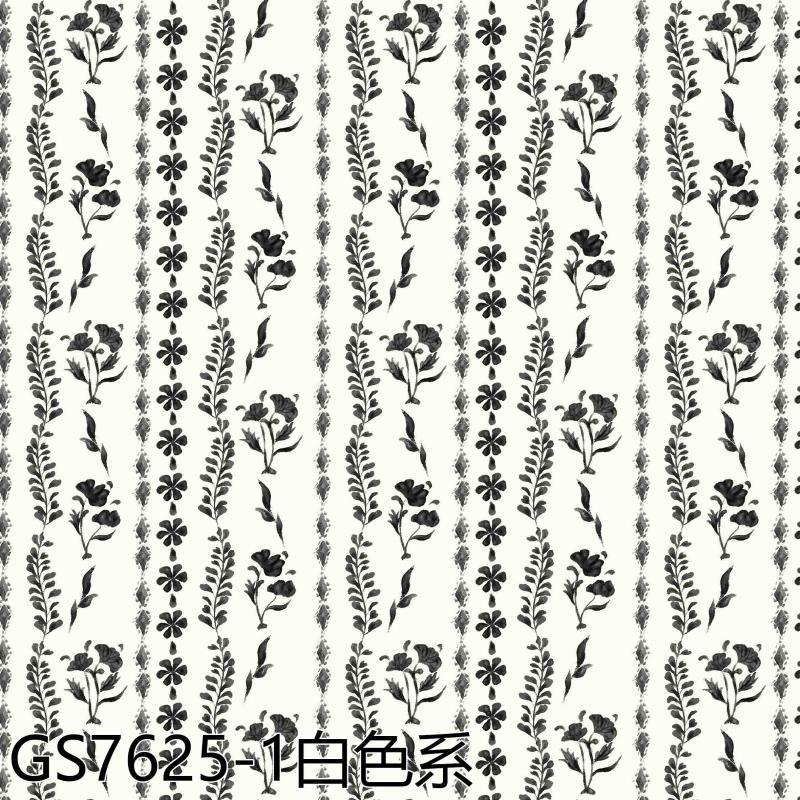 Black and White Stripesd Flowers 60 Count Cotton Digital Printed Fabric Kidsren's Clothing Shirt Headscarf Bag Pure Cotton Printed Fabric
