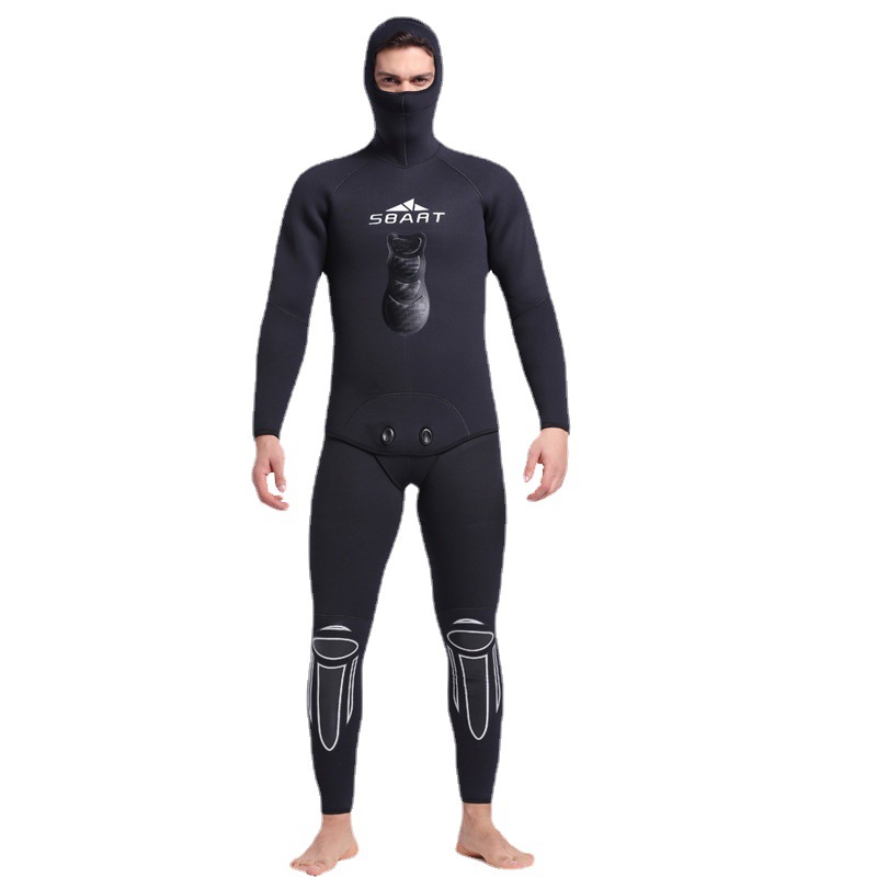 Picture of Sharbat 5MM rubber diving suit warm winter swimming long sleeve one-piece two-piece swimsuit thickened jellyfish suit