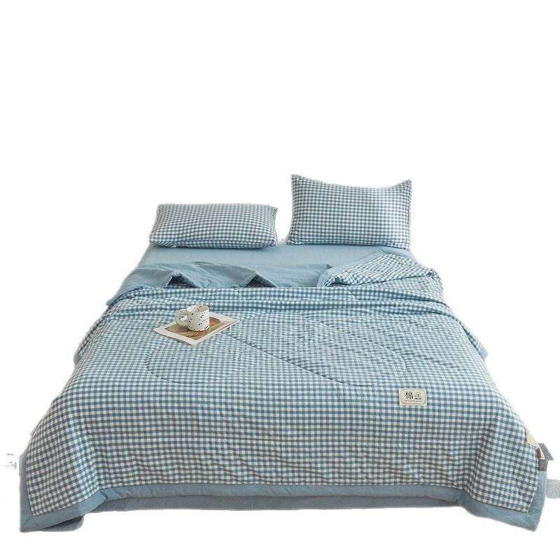 Picture of Class A Maternal and Infant Grade Non-printed Summer Quilt Xinjiang Cotton Air-conditioning Quilt Core Machine Washable Summer Cool Quilt Summer Thin Quilt