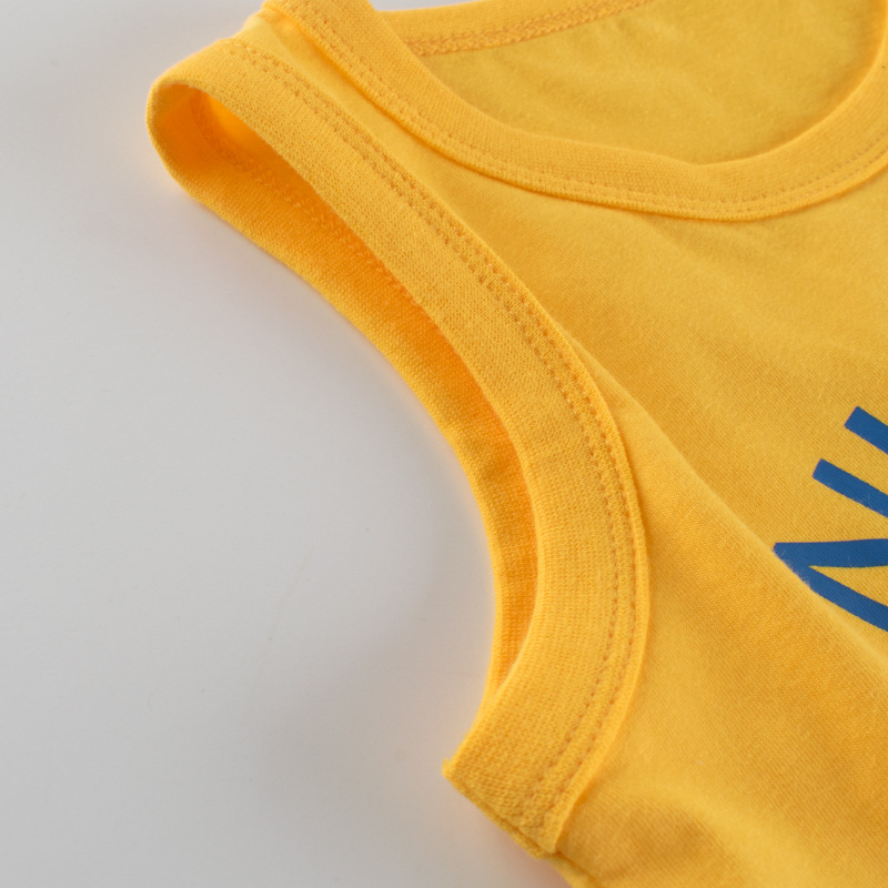 Picture of 27Kids Trendy Brand Kidsren's Clothing 2025 Summer New Wholesale Kidsren's Vest Baby Clothes Sleeveless One Piece Consignment