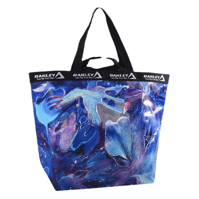 Waterproof Woven Plastic Bags, Custom Large Moving Storage Shopping Eco-Friendly Snakeskin Bags, Pp Thickened Woven Bags, Custom-Made