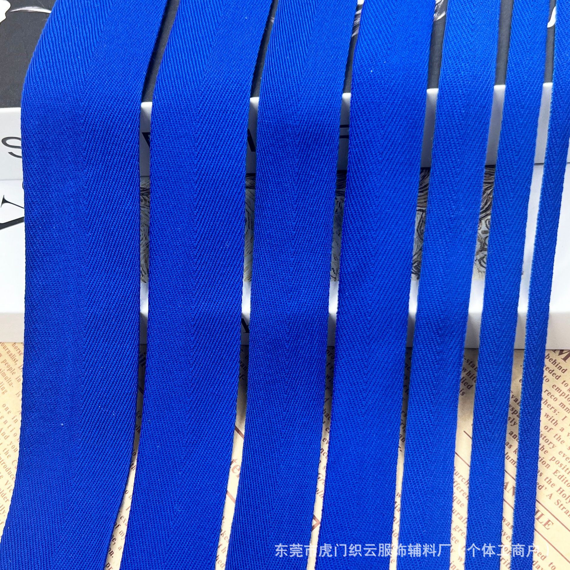 New Blue Herringbone Jacquard Ribbon Ribbon Ribbon Ribbon Ribbon Ribbon Ribbon Ribbon Ribbon Ribbon Ribbon Ribbon Ribbon Ribbon with Thread Cap Home Textile Bags and Bags Shoes and Hats Garment Accessories in stock