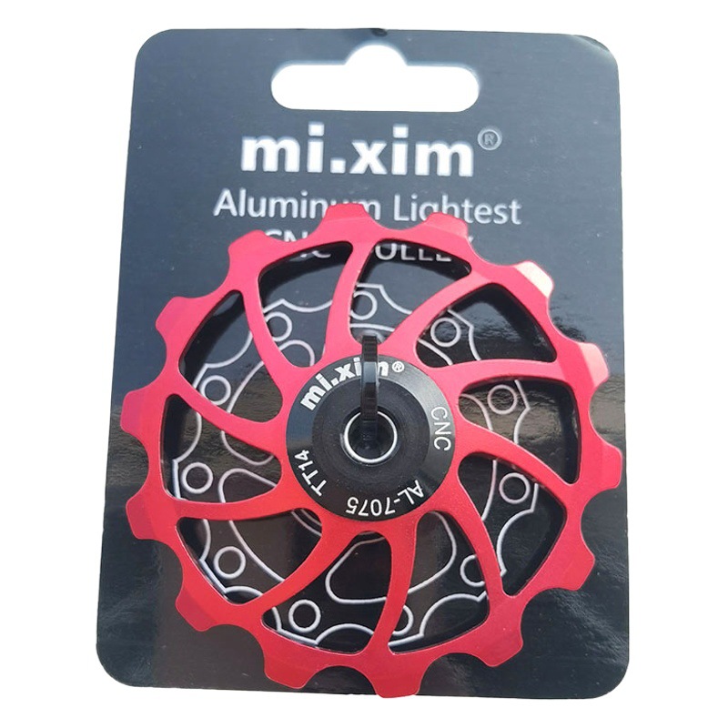 mi.xim mountain bike folding road car rear dial guide wheel ceramic bearing Peilin 14T guide wheel 14 tooth tension wheel