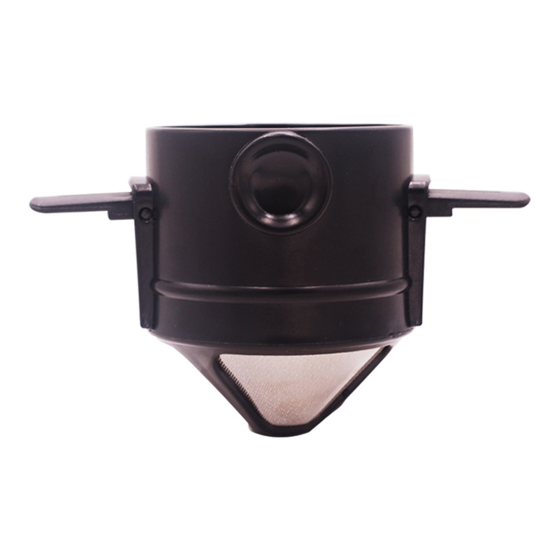 Picture of Household little angel portable coffee powder filter cup foldable hand punching double layer 304 stainless steel coffee filter