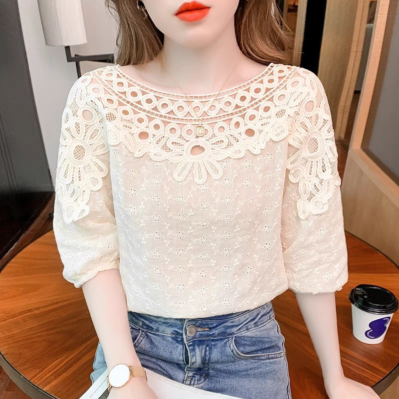 2025 Chiffon Shirt Women's Spring New Style Summer Fashion Top Spring